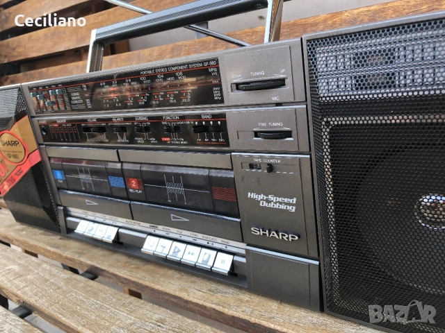 Радиокасетофон SHARP GF 560Z(D)-Japan, снимка 7 - Радиокасетофони, транзистори - 53873604