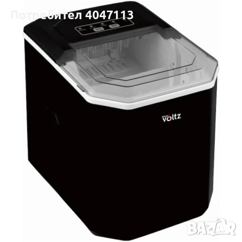 Ледогенератор Voltz, 100W~120W, 12кг./24ч., 1.3л., Черен или бял, снимка 3 - Други - 51075560