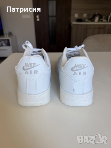 Бели мъжки сникърси маратонки Nike Air Force 1 Low ниски кецове, размер 45, бял цвят, white, AF1, снимка 7 - Спортни обувки - 56042912