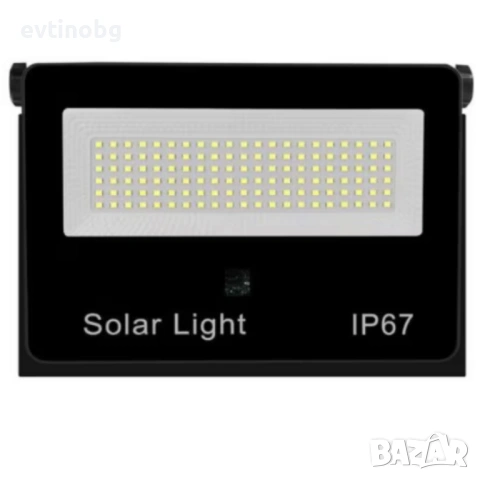 Соларна лампа COBA CB-LD180 (126 LED) —  мощен външен прожектор със сензор за здрач, IP67, снимка 5 - Прожектори - 53787791