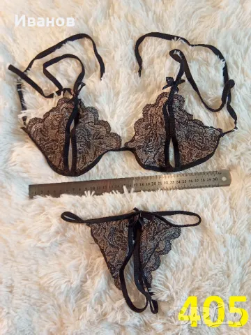 Еротичен комплект - прашки и сутиен с отворено дъно, снимка 7 - Бельо - 49505112