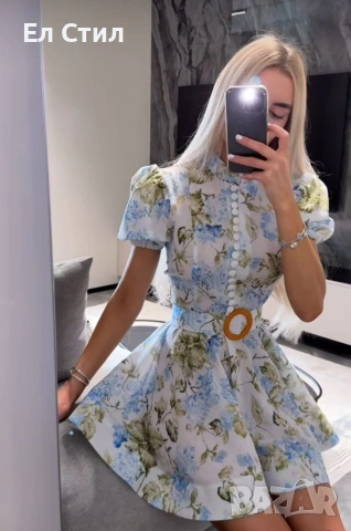 ✨🔥🔥🔥 👍 ✨𝗣𝗿𝗶𝗰e :31 € НА ЕДРО ✨𝗦ı𝘇𝗲: S MM L XL 📌5 бр, снимка 2 - Рокли - 53759898