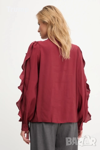 Неотразима риза ,вискоза,фербули, цвят червен, стандарт, снимка 5 - Ризи - 52386646