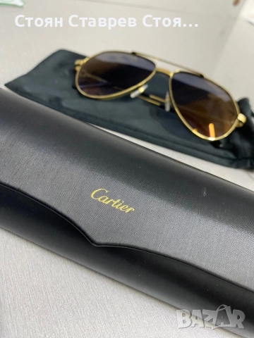 слънчеви очила със златно покритие - Cartier CT0303S 001
