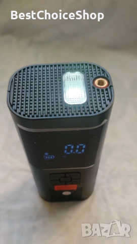 Преносим въздушен компресор с LED за кола, мотоциклет, велосипед, топки, снимка 4 - Аксесоари и консумативи - 53751036