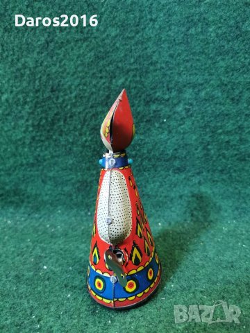 Стара ламаринена играчка с механизъм , снимка 2 - Колекции - 39642185