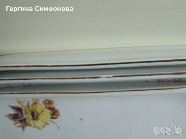 Два лота стар български порцелан, снимка 12 - Чинии - 52641923