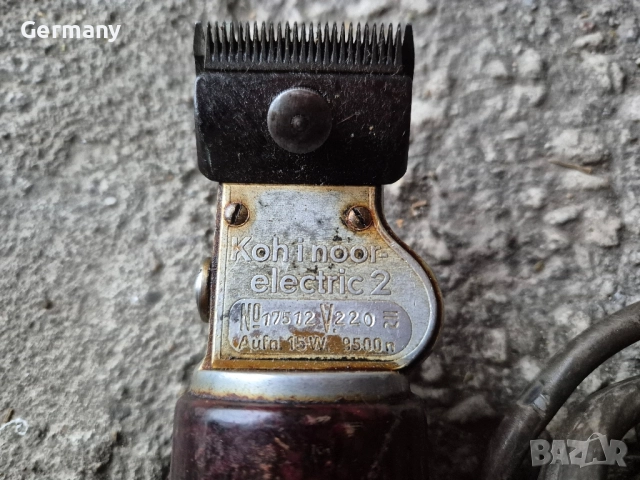 стари ретро машинки за постригване Muholos kohinoor elektric 2, снимка 6 - Антикварни и старинни предмети - 51924664