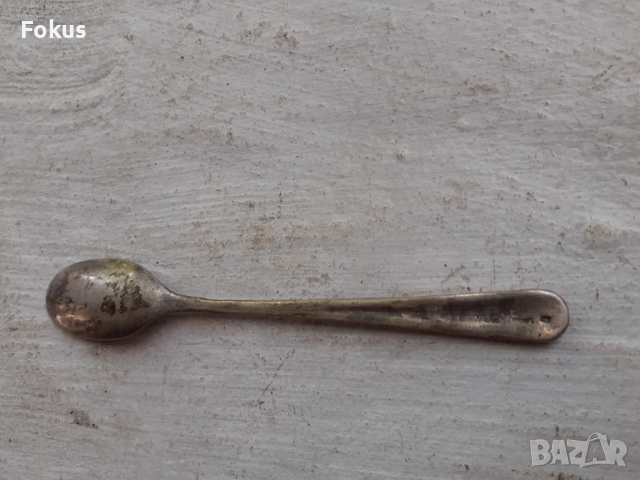 Стара колекционерска сребърна лъжичка, снимка 3 - Антикварни и старинни предмети - 53408605