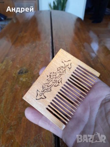 Стар дървен гребен #4, снимка 3 - Други ценни предмети - 44616874
