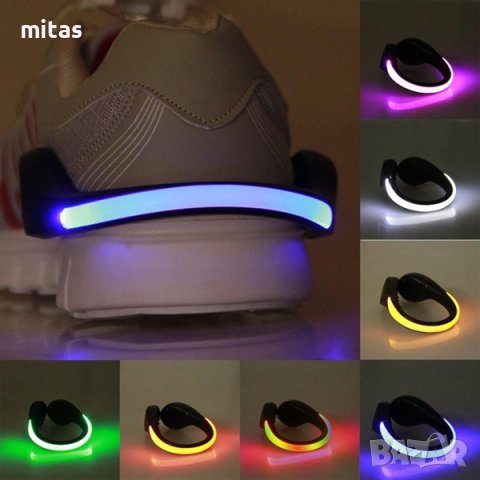 Светеща гривна с различни цветове за тичане, джогинг, колоездене, снимка 5 - Аксесоари за велосипеди - 42409359
