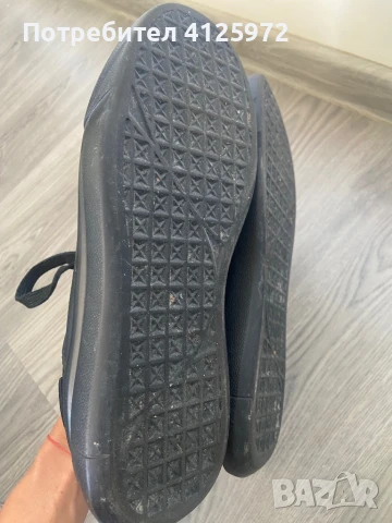 Спортно елегантни черни обувки/ маратонки, велур, размер 37,5, снимка 6 - Дамски ежедневни обувки - 50925500