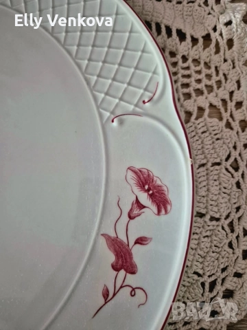 Порцеланово плато за торта Villeroy & Boch Val Rouge , снимка 3 - Форми - 52888229