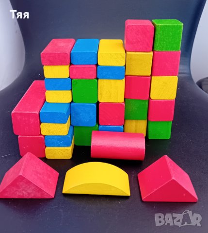 Дървени кубчета, снимка 1 - Образователни игри - 41541894