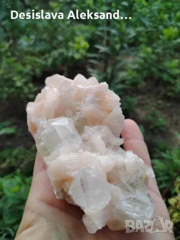 Апофилит със стилбит от Индия , снимка 3 - Колекции - 47287518