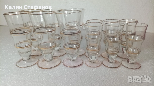 Два комплекта ретро чашки за концентрат по 6 бр, 50мл и 110 мл