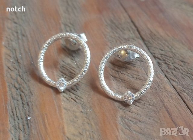Сребърни обеци, снимка 3 - Обеци - 39921181
