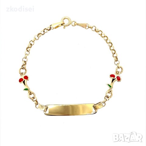 Златна детска гривна 2,71гр.14,0см. 14кр. проба:585 модел:21906-1