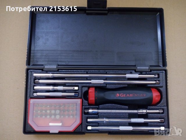 GearWrench GearDriver РАТЧЕТ ДРЪЖКА  със сменяеми НАКРАЙНИЦИ  БИТОВЕ КОМПЛЕКТ 