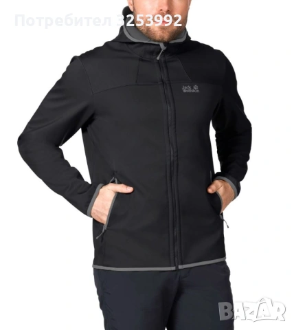 Софтшел Jack Wolfskin Softshell Jacket, снимка 3 - Якета - 53787117