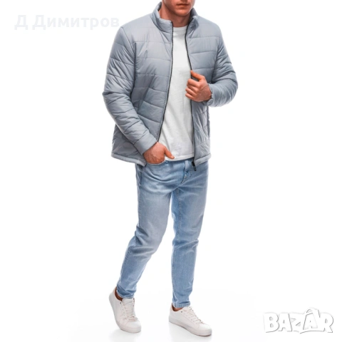 Мъжко пролетно есенно италианско яке Edoti, снимка 6 - Якета - 53747723