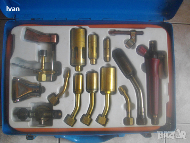 Made in ITALY-Газ Пропан-Бутан К-т Горелки/Поялници-Профи-20 Части-Старо Качество-CFH TURBO PROFI , снимка 2 - Поялници и запояване - 44921601