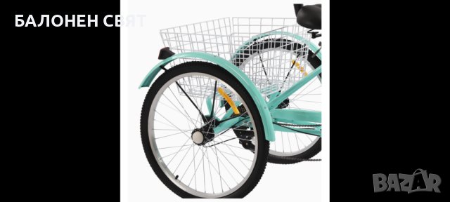 Промоция МЕГА МАРКА Сгъваем Нов Триколесен Велосипед 24 цола 7 скорости Триколка, снимка 4 - Велосипеди - 40937171