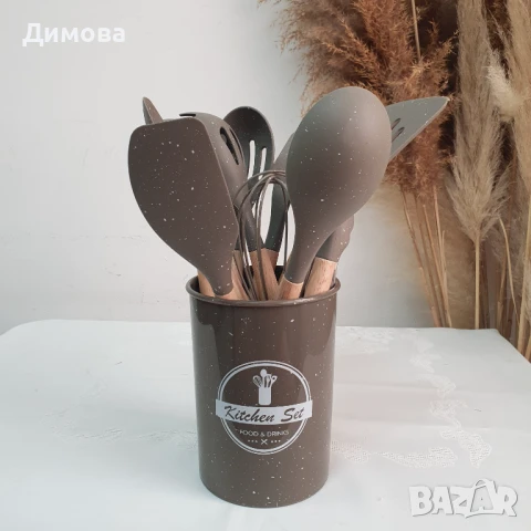 К-т прибори силикон , снимка 2 - Прибори за хранене, готвене и сервиране - 50790673