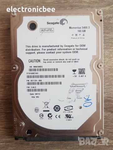 Хард Диск - Seagate 160GB ST9160821AS