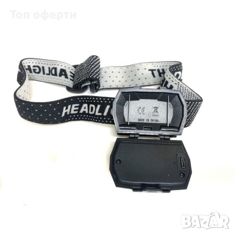 Челник фенер за глава със сензор за движение, USB зареждане, 10w, снимка 6 - Къмпинг осветление - 41748902