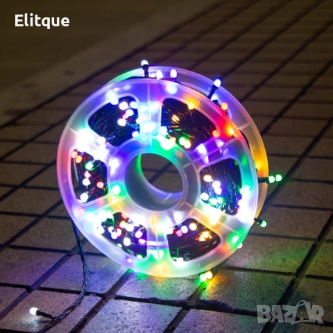 Водоустойчиви Коледни Led лампички Звездно небе - 50 метра 240 светлини, снимка 16 - Лед осветление - 52844285