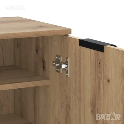 vidaXL Шкаф за обувки дъб артизан 59x35x100,5 см инженерна дървесина, снимка 8 - Скринове - 56148336
