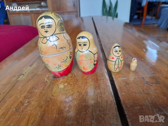 Стара Матрьошка,Матрьошки #8, снимка 5 - Антикварни и старинни предмети - 34195224