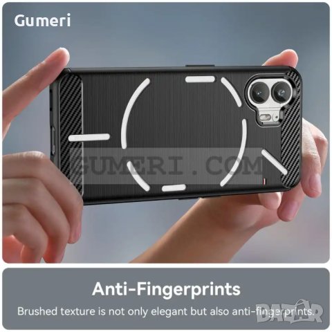 Nothing Phone (2) Противоударен Силиконов Гръб - Карбон, снимка 8 - Калъфи, кейсове - 42209966