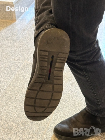 Велурени боти обувки Paul Smith , снимка 3 - Мъжки боти - 53618896