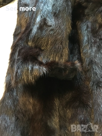 Палто с естествен косъм норка произведено в Mongolia, снимка 11 - Палта, манта - 52551326