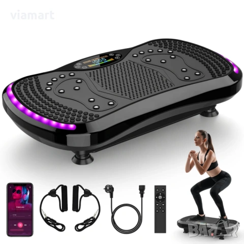 Фитнес вибрираща платформа Betuyoo 628B, 200 нива на интензивност