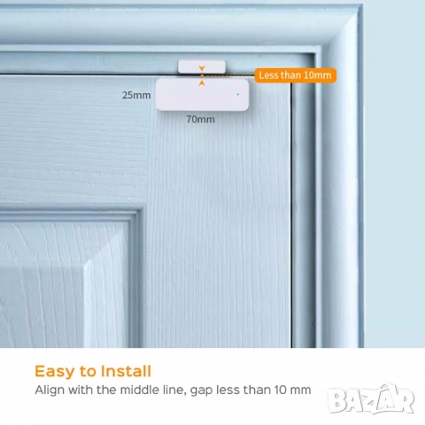 Интелигентен WiFi сензор за врата, снимка 7 - Други стоки за дома - 36102781