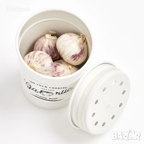 Ретро комплект за съхранение на картофи, чесън и лук