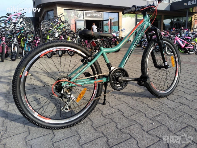 BYOX Велосипед 24" ZANTE зелен, снимка 11 - Велосипеди - 53561529