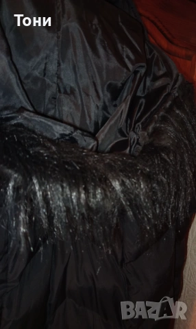 Ново Дамско Зимно Яке с Качулка с Пух XL , снимка 16 - Якета - 53661698