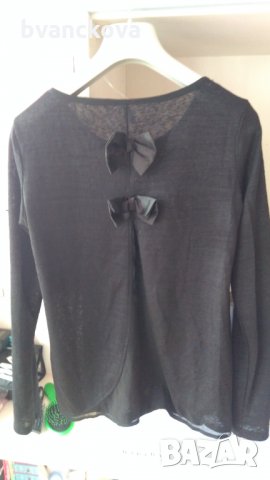 Черна блуза Only, снимка 2 - Блузи с дълъг ръкав и пуловери - 34805189