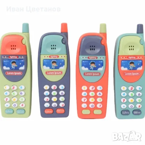 Многофункционален детски телефон със звуци – Интерактивна играчка със светлини и мелодии