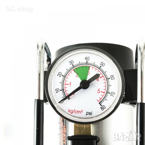 Метален Авто компресор с манометър 12V, снимка 3 - Аксесоари и консумативи - 39347717