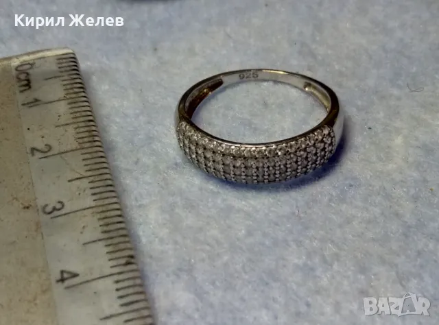 ЕЛЕГАНТЕН ФЕШЪН АРТ СКЪПОЦЕНЕН СРЕБЪРЕН ПРЪСТЕН РОДИРАНО СРЕБРО 925 ОБСИПАН с БЛЕСТЯЩИ ЦИРКОНИ 48878, снимка 10 - Пръстени - 49886319