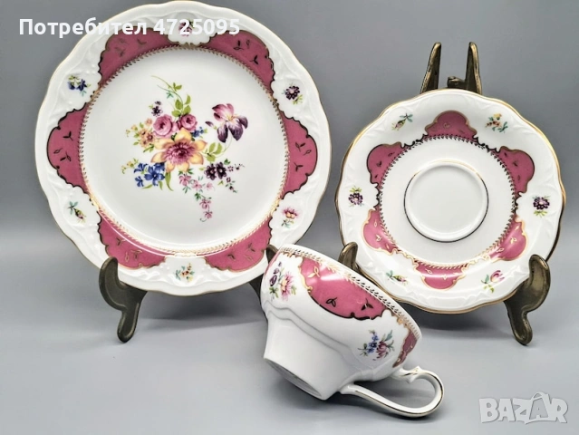 Троен порцеланов сет, снимка 2 - Чаши - 53784277