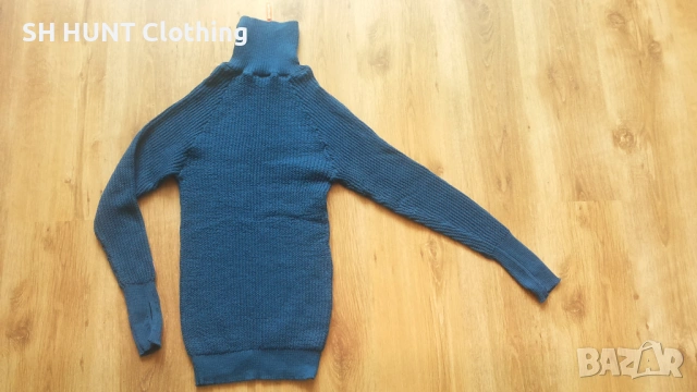 LANULLVA Hustadvika 2.0 Wool Sweater Half Zip Arctic Blue 100% Merino Wool разм L термо блуза - 2213, снимка 3 - Екипировка - 53612229