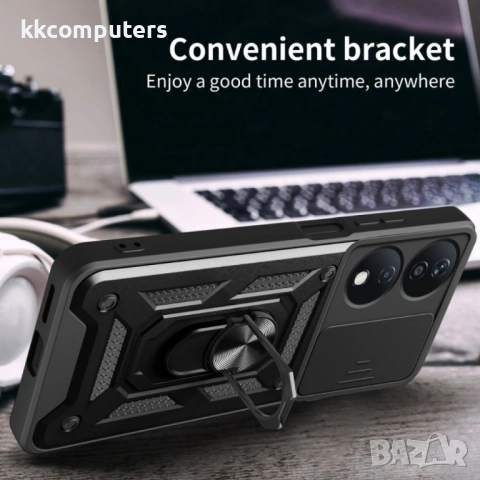 Honor X7b Удароустойчив Ring Holder Калъф и Протектор, снимка 6 - Калъфи, кейсове - 53438855