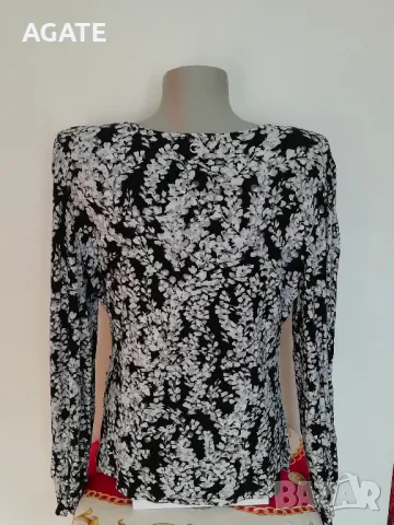 Цветна блуза с дълъг ръкав размер М, снимка 4 - Блузи с дълъг ръкав и пуловери - 47487562