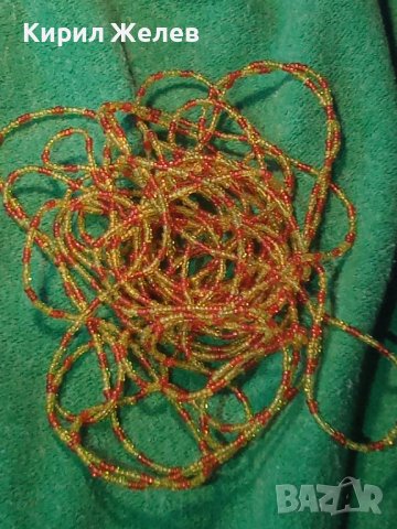 ХИЛЯДИ МЪНИСТА НАНИЗ НЕЖНО РЕТРО АРТ КОЛИЕ ОГЪРЛИЦА РЪЧНА ИЗРАБОТКА 19231, снимка 10 - Колиета, медальони, синджири - 31450821